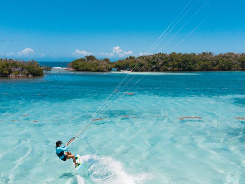Aerial of Cayo Enrique – snorkeling lagoons in La Parguera