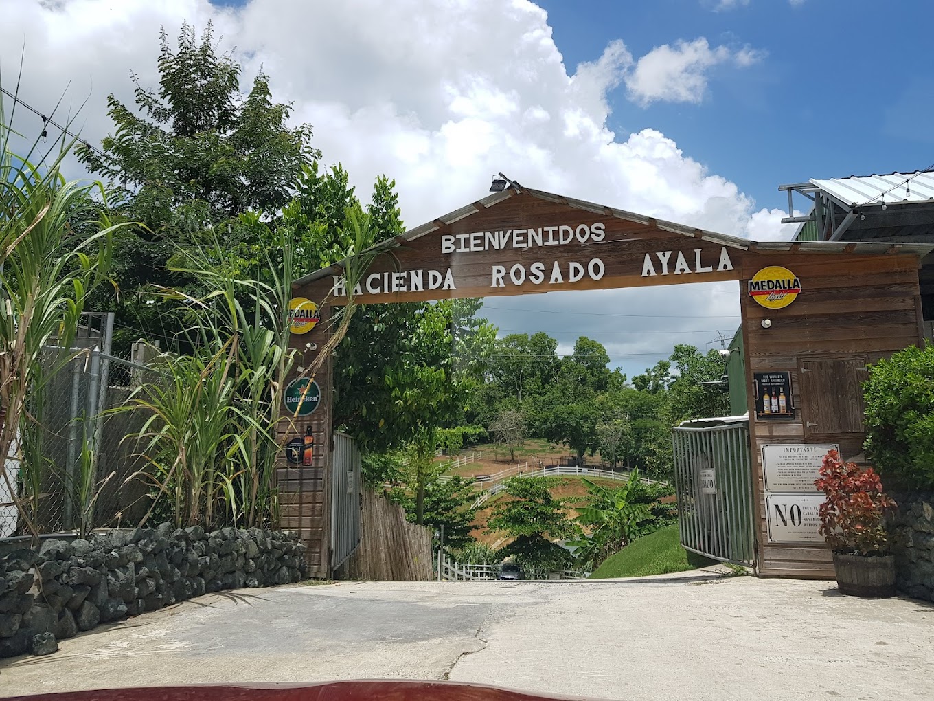 Hacienda Rosado Ayala hacienda-style entrance and terrace